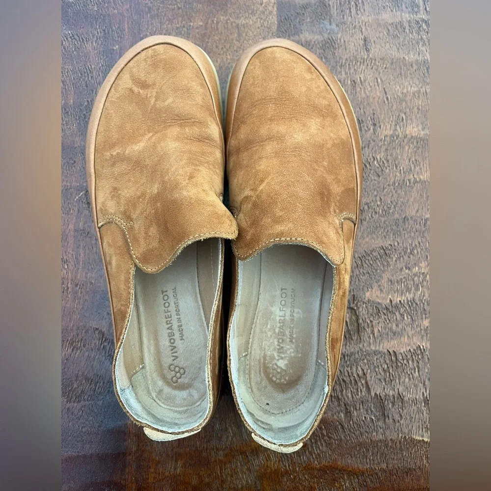 Vivobarefoot Opanka Brown Leather Slip-on  minimalist barefoot loafers Sz 38 - Picture 5 of 12